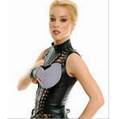 woman sheep leather bondage stylish laycing dress