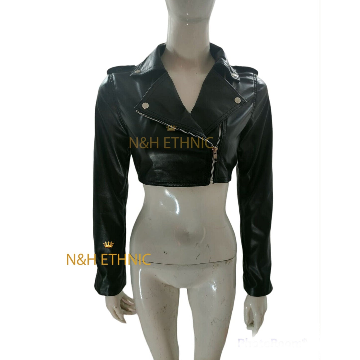 Real Sheep Leather Mini Stylish Biker Jacket For Woman New Look