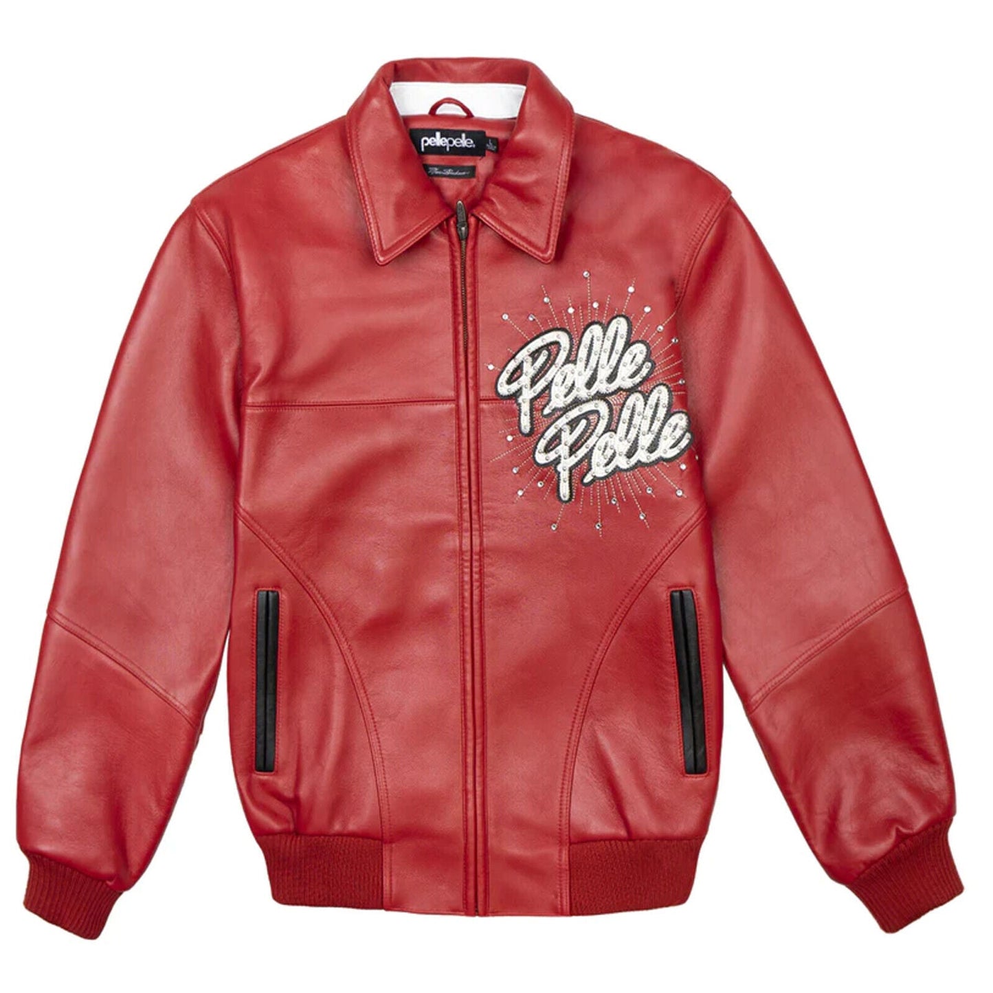 pelle pelle red leather jacket