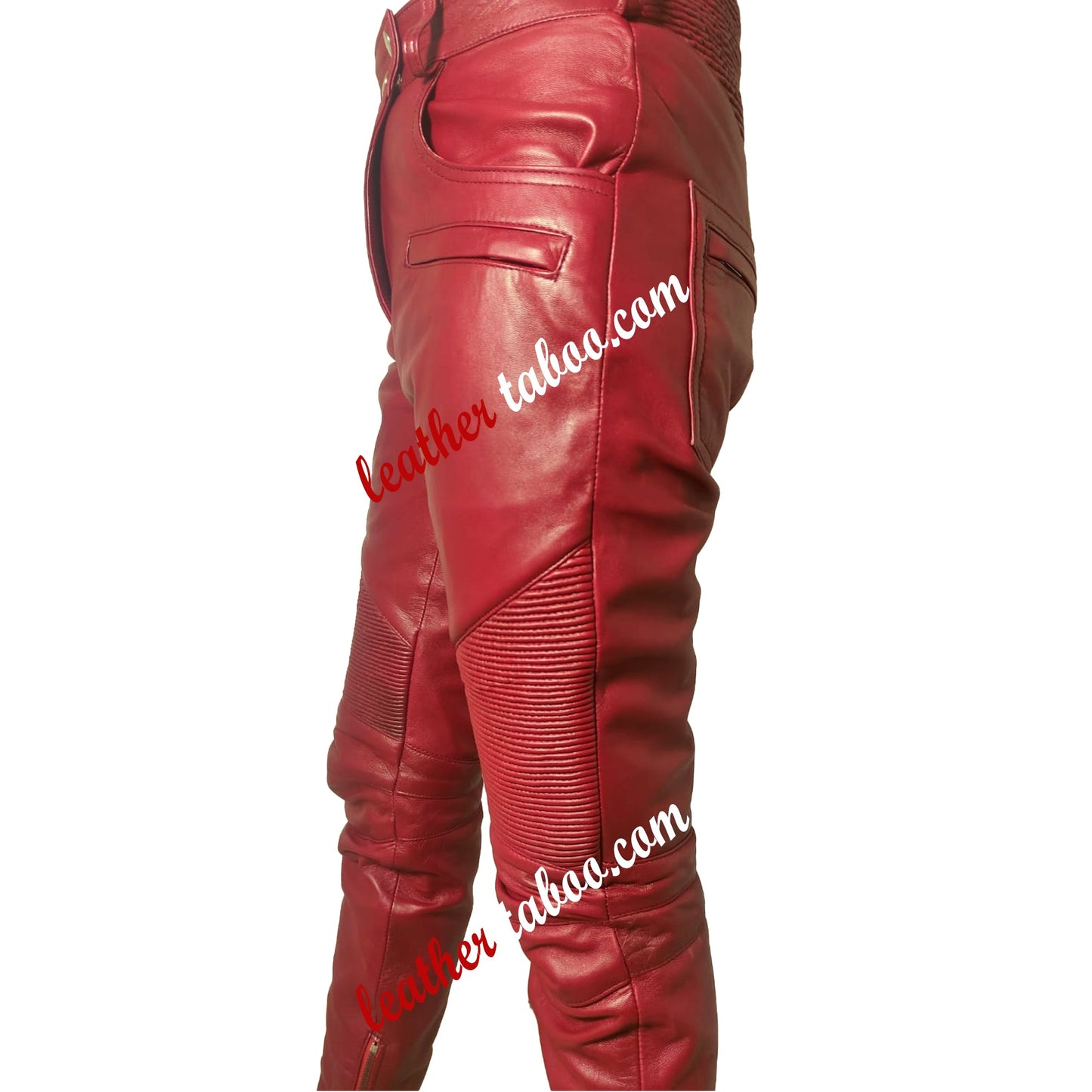 Men’s Genuine Lambskin Hot Style Pants Real Leather Night Club